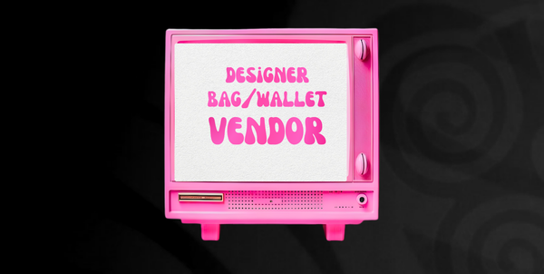 Designer bag/wallet vendor