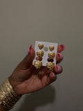 24K Heart Earrings
