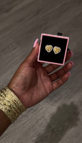 Diamond Heart Earrings